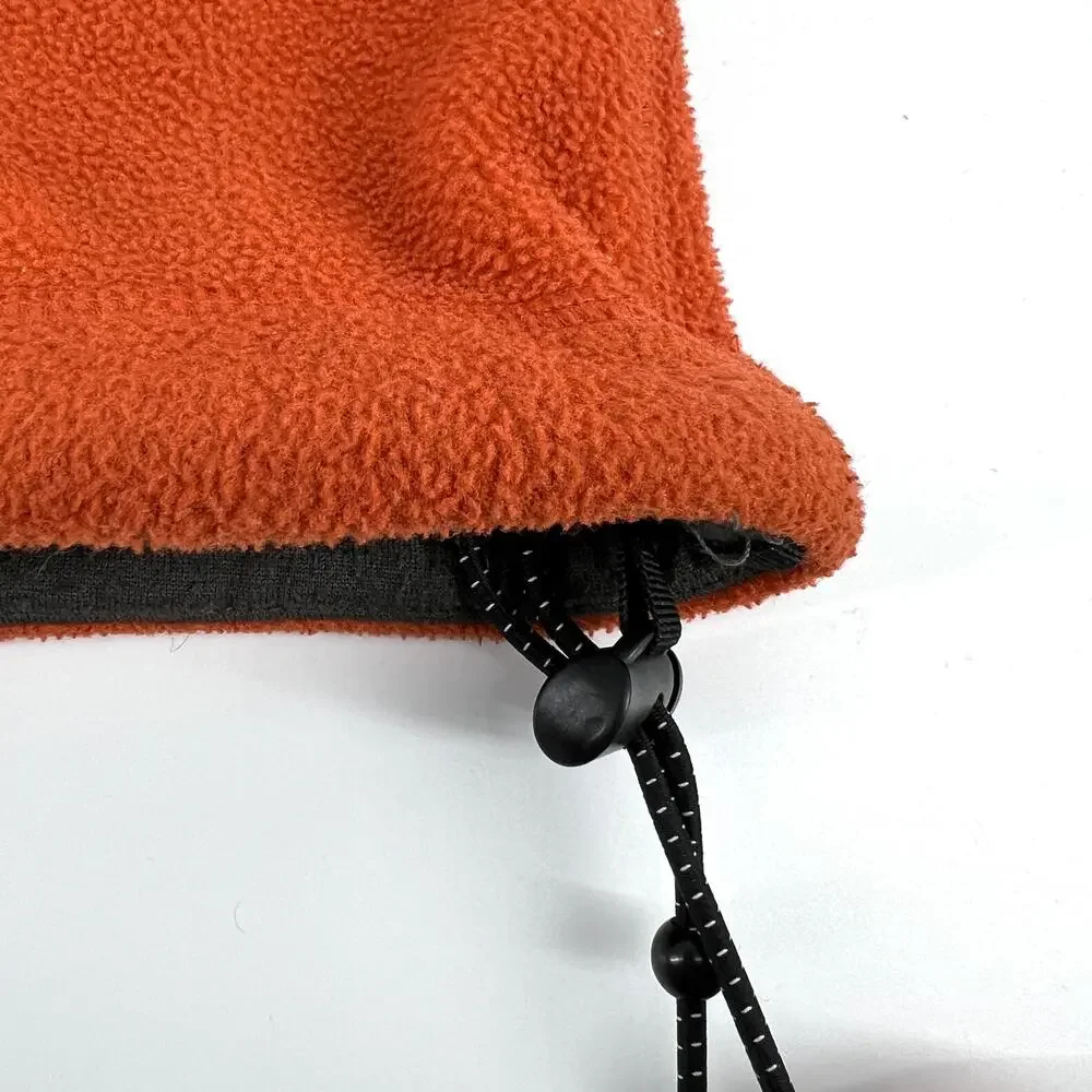 J. Crew Mens Orange Polartec ½ Zip Pullover Size XL **READ**